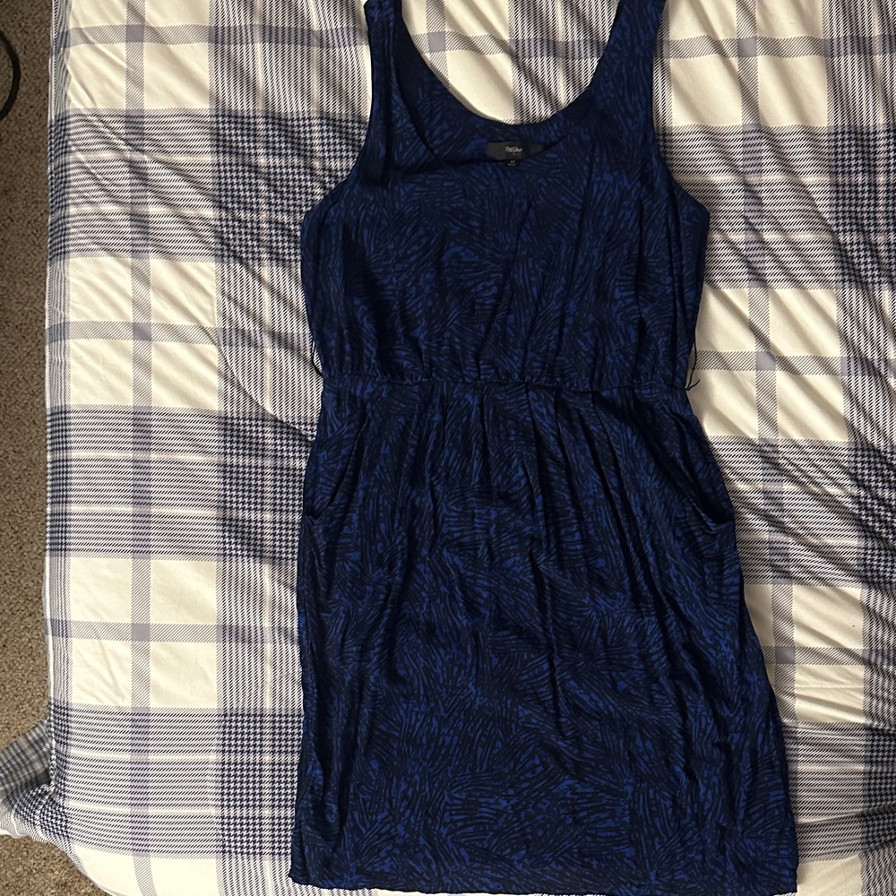 Mossimo Supply Co. Black and Blue Midi Dress